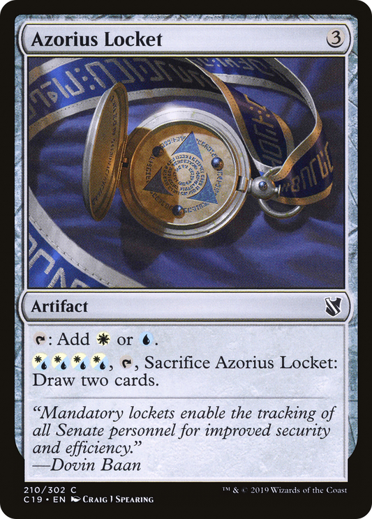 Azorius Locket (C19-210) - Commander 2019