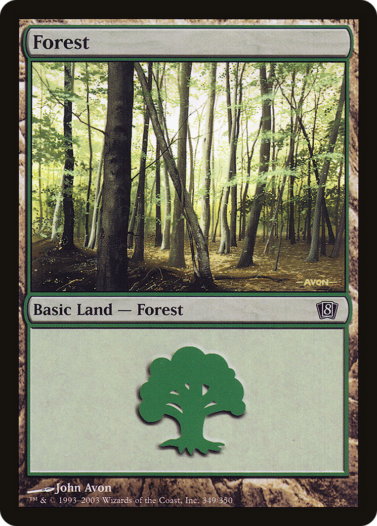 Forest (8ED-349★) - Eighth Edition Foil