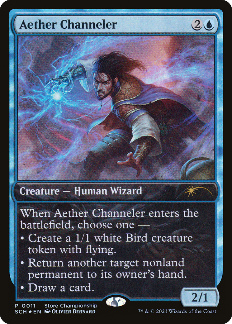 Aether Channeler  (GAME-011) - Store Championships Foil
