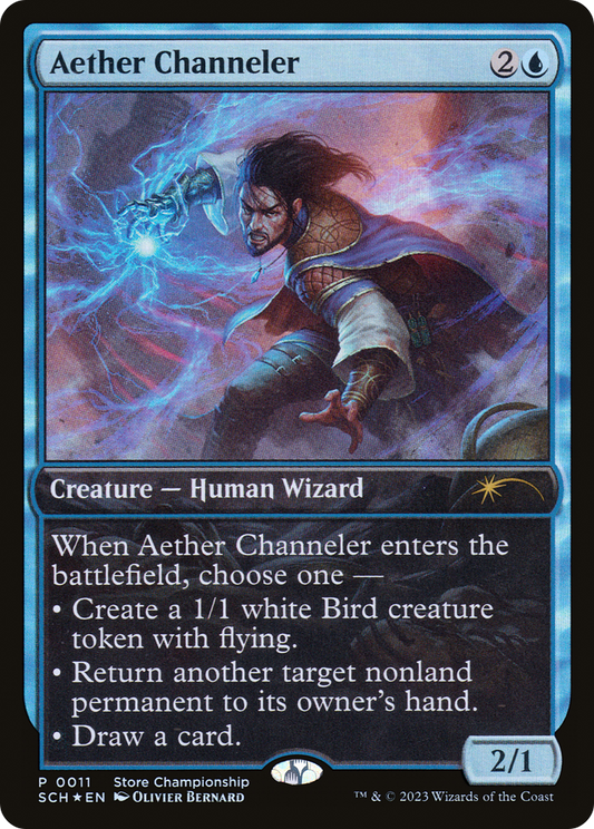 Aether Channeler  (GAME-011) - Store Championships Foil