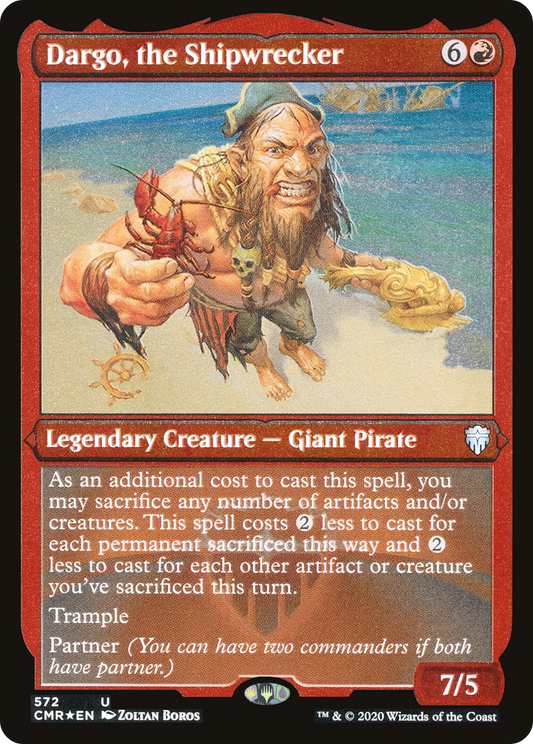 Dargo, the Shipwrecker (Foil Etched) (CMR-572) - Commander Legends Etched Foil