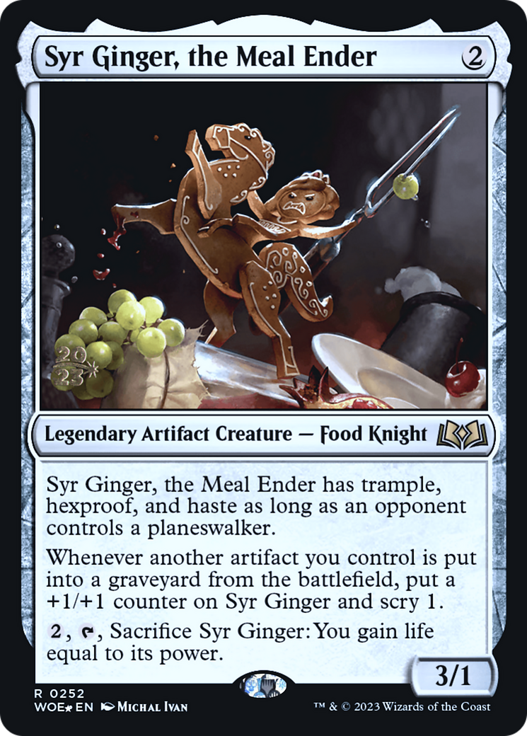 Syr Ginger, the Meal Ender (PWOE-252S) - Wilds of Eldraine Promos Foil