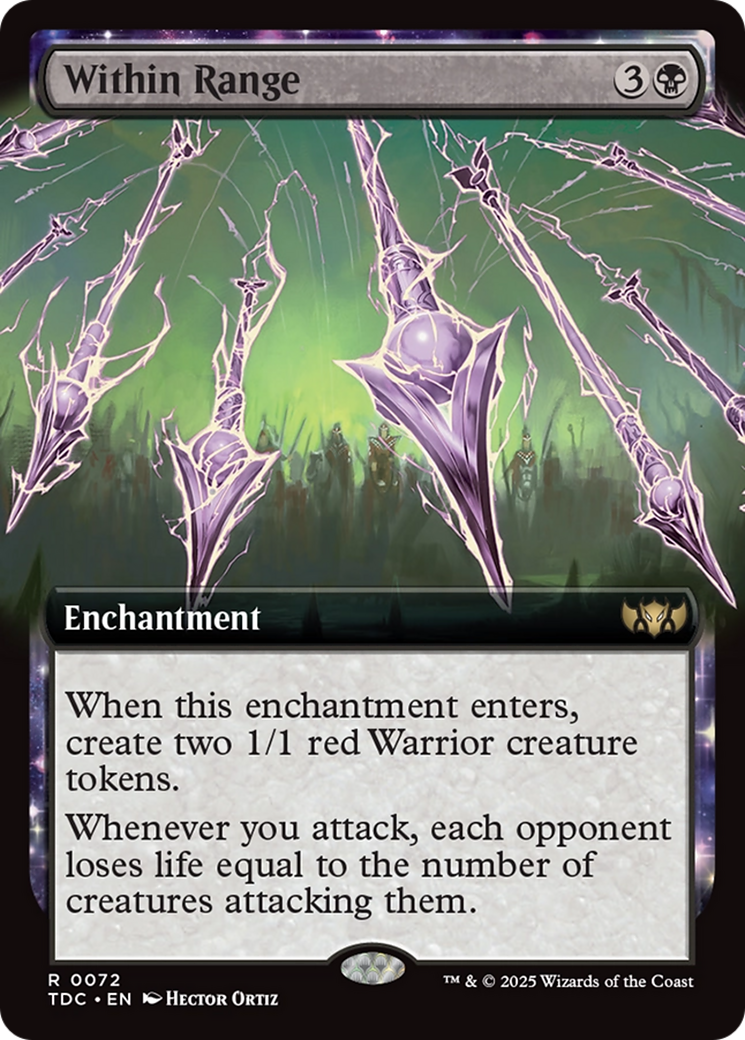 Within Range (Extended Art) (TDC-072) - Commander: Tarkir: Dragonstorm: (Extended Art)