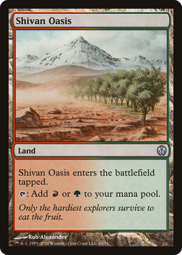 Shivan Oasis (DDE-065) - Duel Decks: Phyrexia vs. the Coalition