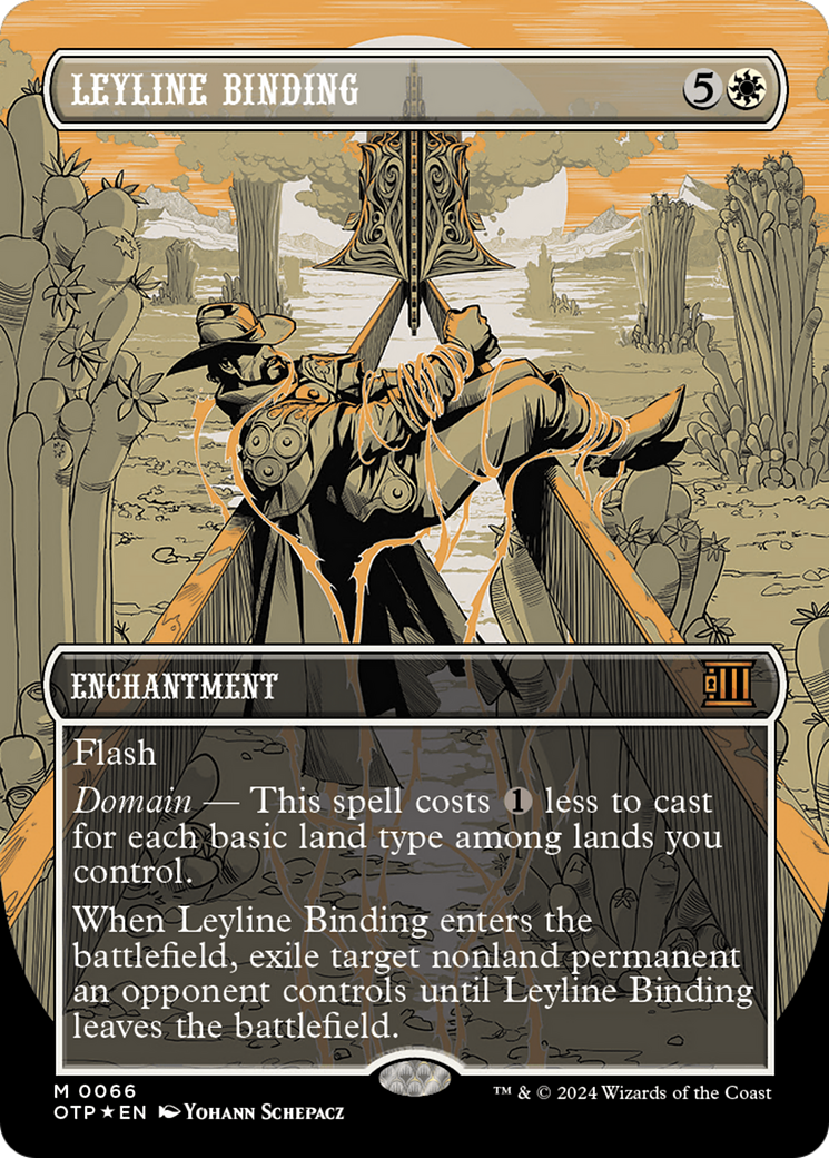 Leyline Binding (OTP-066) - Breaking News: (Extended Art) (Borderless) Foil