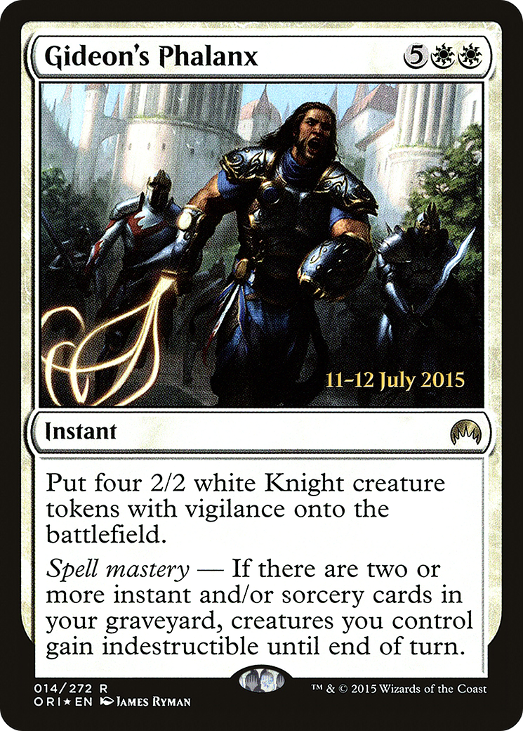 Gideon's Phalanx (PORI-14S) - Magic Origins Promos Foil