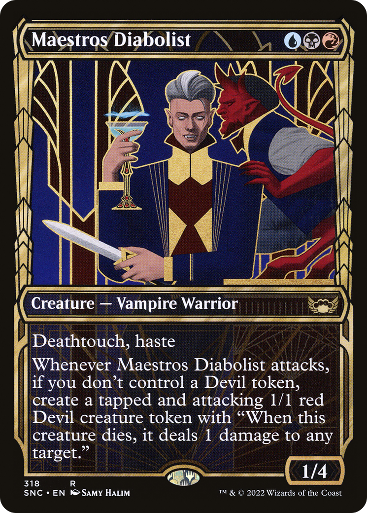 Maestros Diabolist (Showcase)  (SNC-318) - Streets of New Capenna: (Showcase)