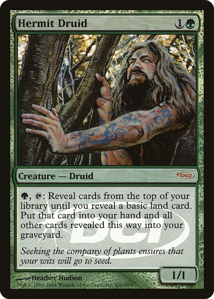 Hermit Druid (G04-006) - Judge Gift Cards 2004 Foil