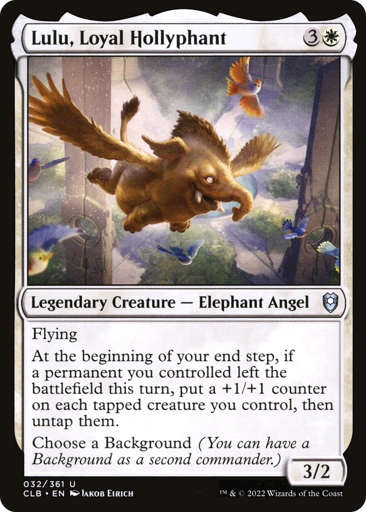 Lulu, Loyal Hollyphant (CLB-032) - Commander Legends: Battle for Baldur's Gate Foil