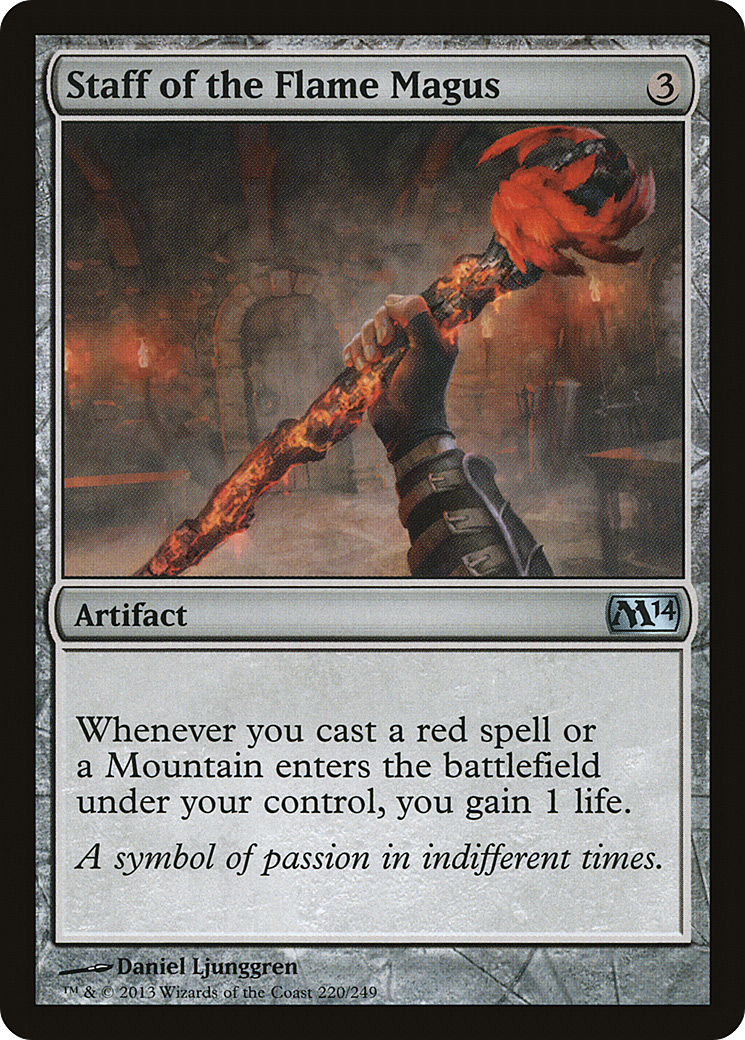 Staff of the Flame Magus (M14-220) - Magic 2014