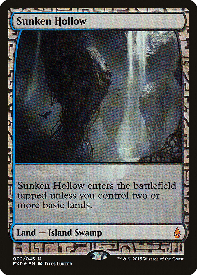 Sunken Hollow (EXP-002) - Zendikar Expeditions Foil