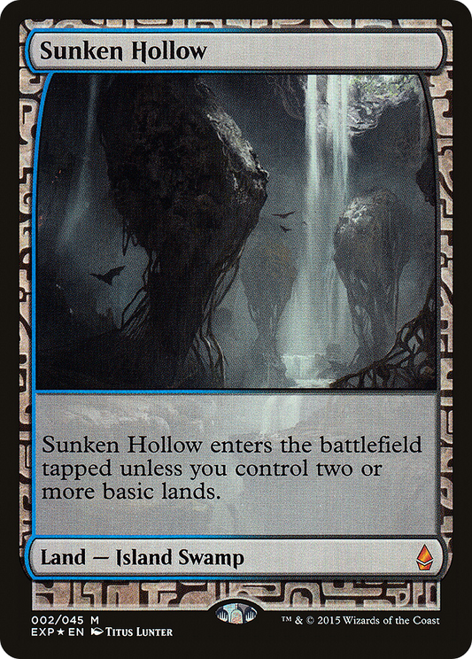 Sunken Hollow (EXP-002) - Zendikar Expeditions Foil