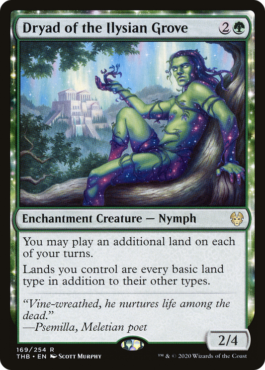 Dryad of the Ilysian Grove (THB-169) - Theros Beyond Death: (nyxtouched) Foil