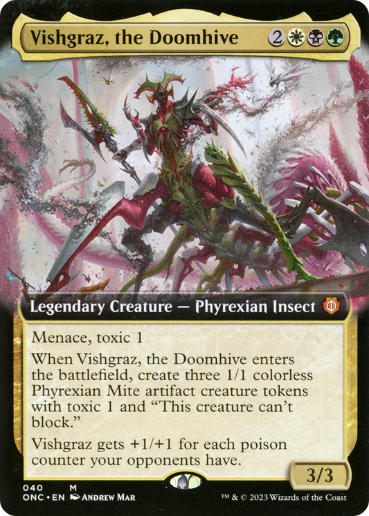 Vishgraz, the Doomhive (ONC-040) - Phyrexia: All Will Be One Commander: (Extended Art)