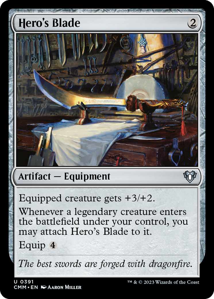 Hero's Blade (CMM-391) - Commander Masters Foil