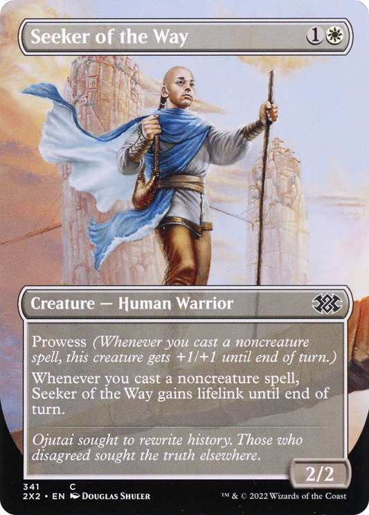 Seeker of the Way (2X2-341) - Double Masters 2022 (Borderless) Foil