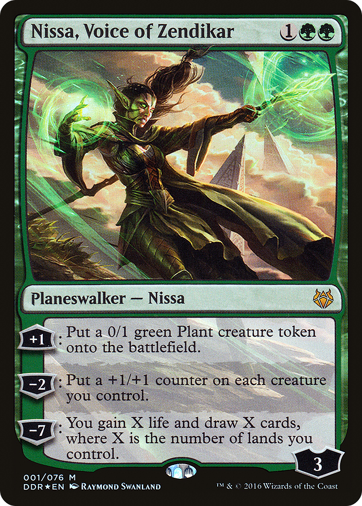 Nissa, Voice of Zendikar (DDR-001) - Duel Decks: Nissa vs. Ob Nixilis Foil