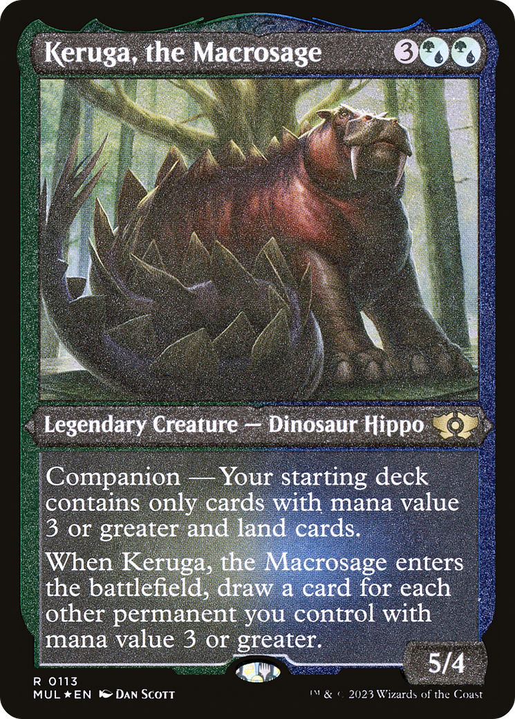 Keruga, the Macrosage (MUL-113) - Multiverse Legends: (companion) Etched Foil