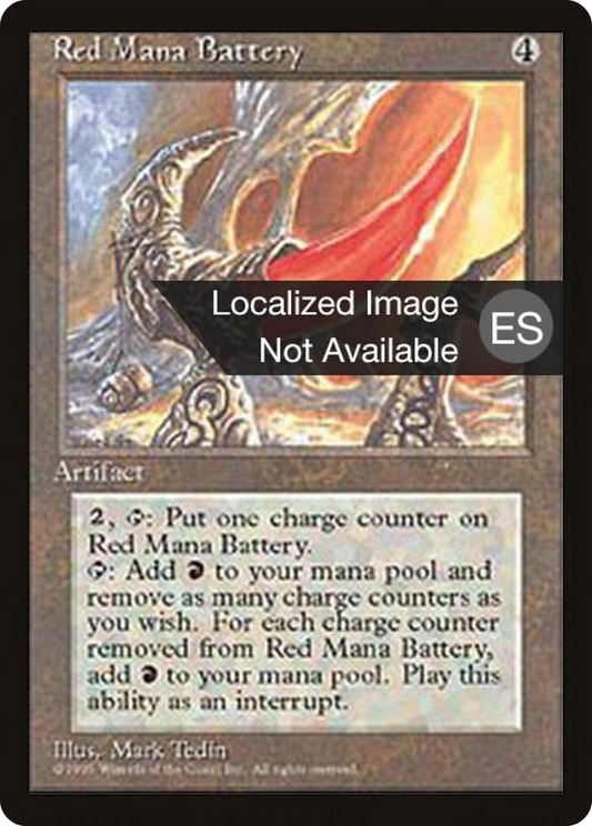 Red Mana Battery (4BB-343) - Fourth Edition Foreign Black Border