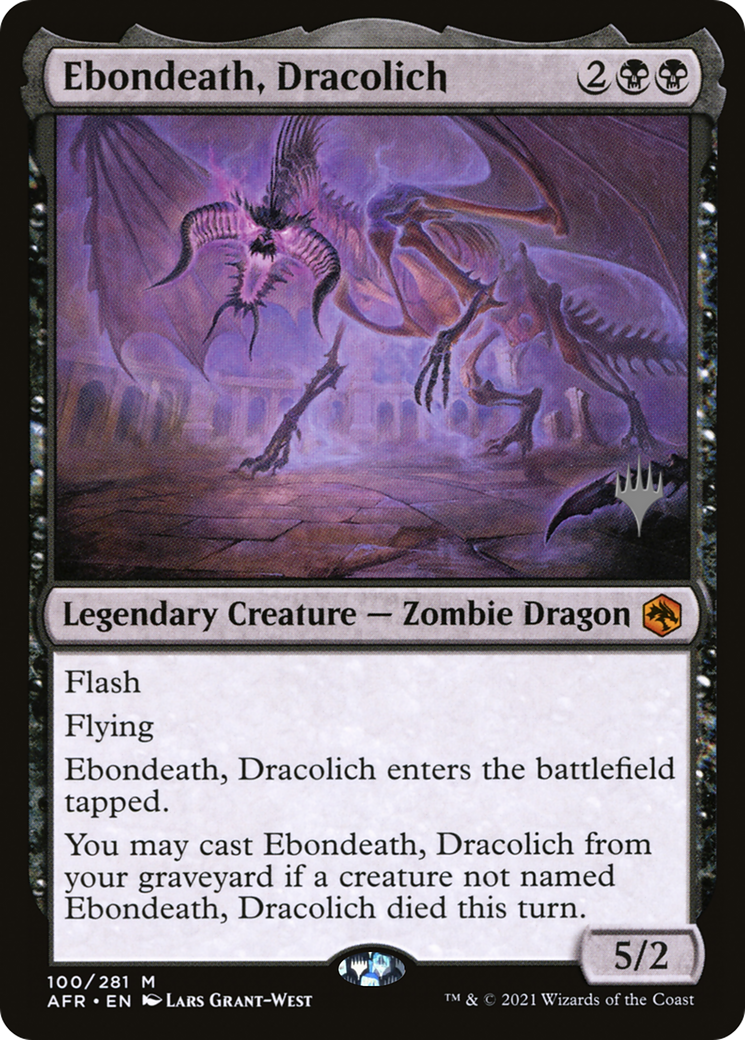 Ebondeath, Dracolich (PPAFR-100P) - Adventures in the Forgotten Realms Promos (Promo Pack)