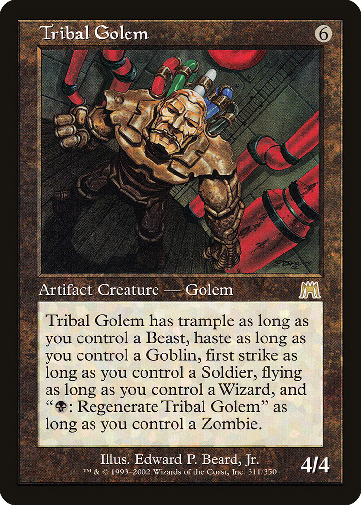 Tribal Golem (ONS-311) - Onslaught Foil