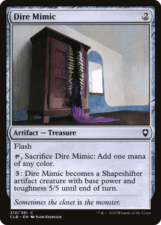 Dire Mimic (CLB-310) - Commander Legends: Battle for Baldur's Gate Foil