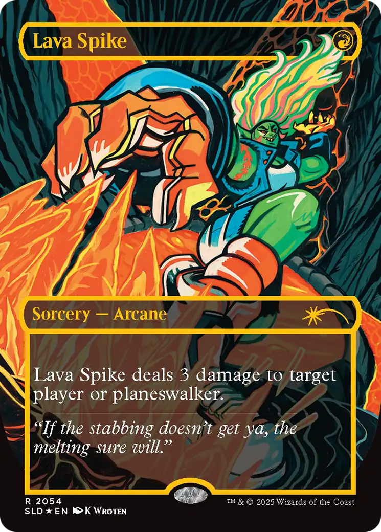 Lava Spike (SLD-2054) - Secret Lair Drop (Raised Foil) Foil
