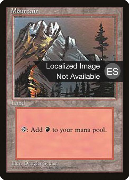 Mountain (4BB-373) - Fourth Edition Foreign Black Border