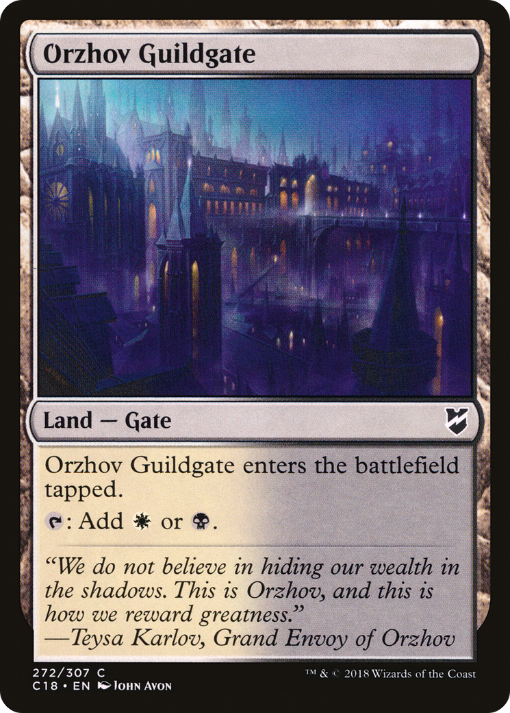 Orzhov Guildgate (C18-272) - Commander 2018