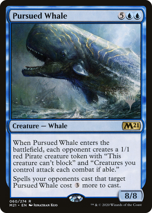 Pursued Whale (PPM21-60P) - Core Set 2021 Promos Foil (Promo Pack)