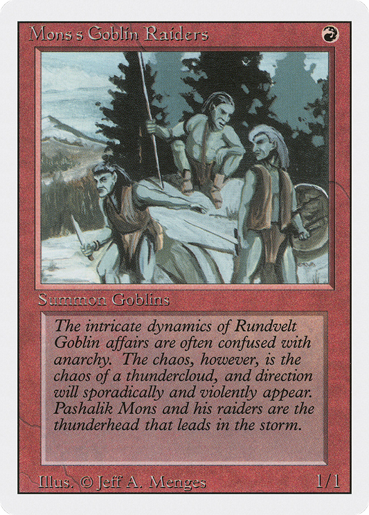 Mons's Goblin Raiders (3ED-167) - Revised Edition