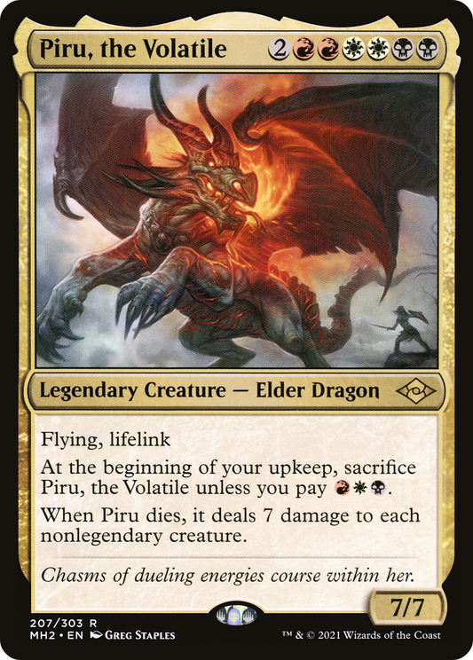 Piru, the Volatile (MH2-207) - Modern Horizons 2 Foil