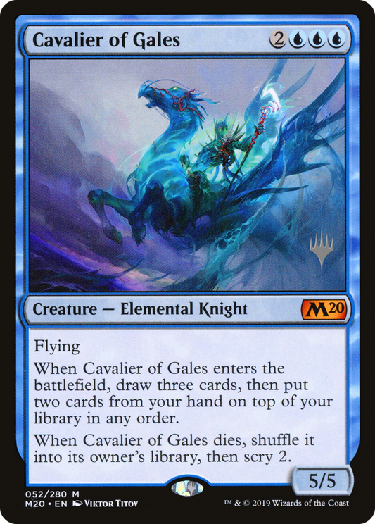 Cavalier of Gales (PPM20-52P) - Core Set 2020 Promos (Promo Pack)