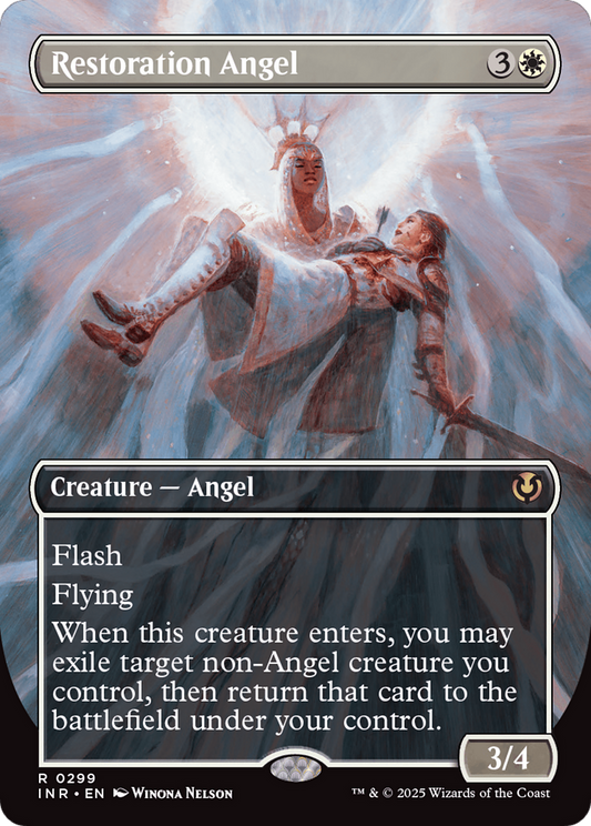 Restoration Angel (Borderless)  (Borderless)(INR-299) - Innistrad Remastered Foil