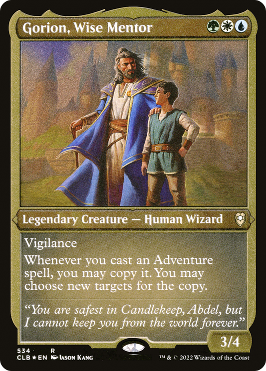 Gorion, Wise Mentor (CLB-534) - Commander Legends: Battle for Baldur's Gate Etched Foil