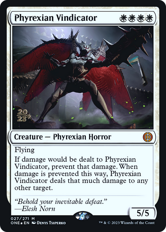 Phyrexian Vindicator (PONE-27S) - Phyrexia: All Will Be One Promos Foil