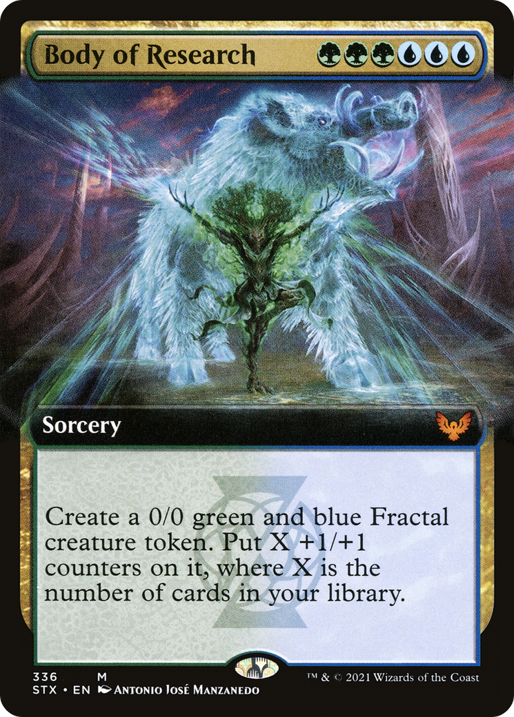 Body of Research (Extended Art) (STX-336) - Strixhaven: School of Mages: (Extended Art) Foil