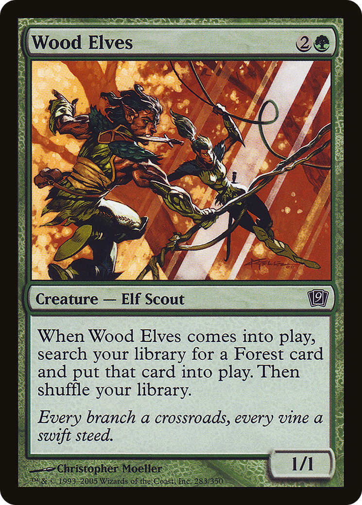 Wood Elves (9ED-283★) - Ninth Edition Foil