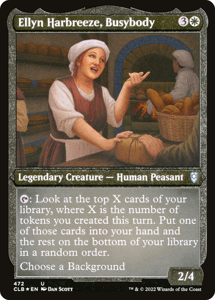 Ellyn Harbreeze, Busybody (CLB-472) - Commander Legends: Battle for Baldur's Gate Etched Foil