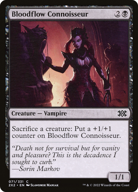 Bloodflow Connoisseur (2X2-071) - Double Masters 2022 Foil