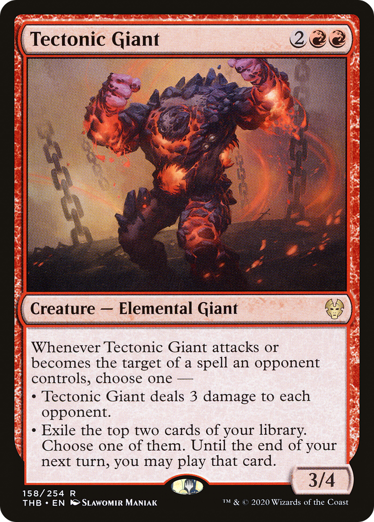 Tectonic Giant (THB-158) - Theros Beyond Death Foil