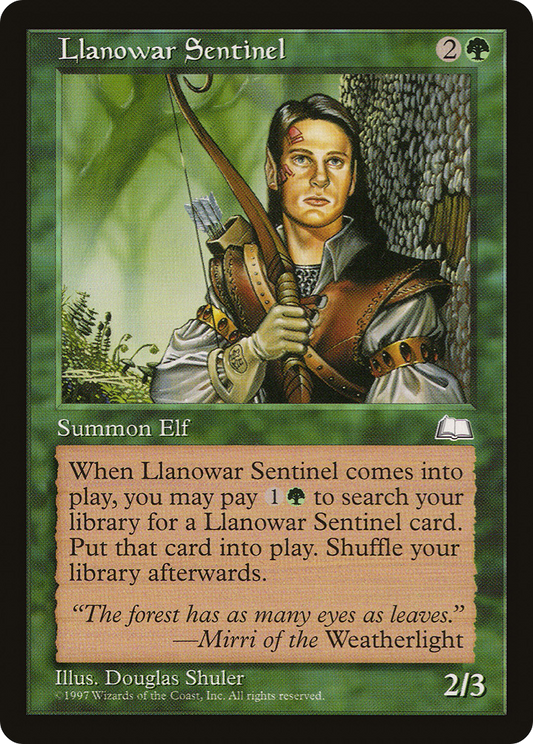 Llanowar Sentinel (WTH-134) - Weatherlight