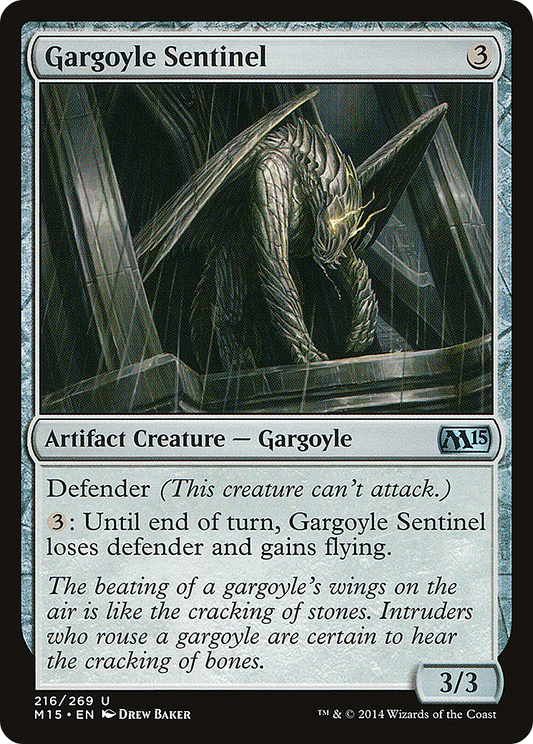 Gargoyle Sentinel (M15-216) - Magic 2015 Foil