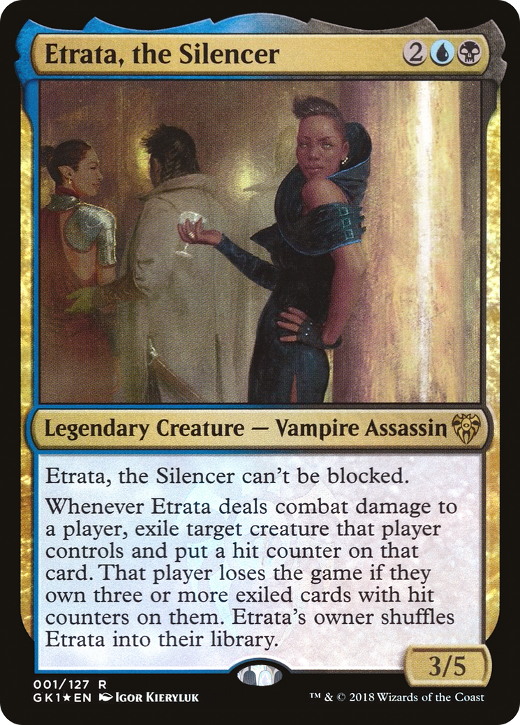 Etrata, the Silencer (GK1-001) - GRN Guild Kit Foil