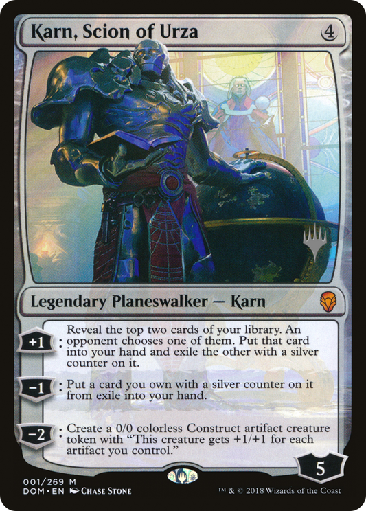 Karn, Scion of Urza (PDOM-01P) - Dominaria Promos