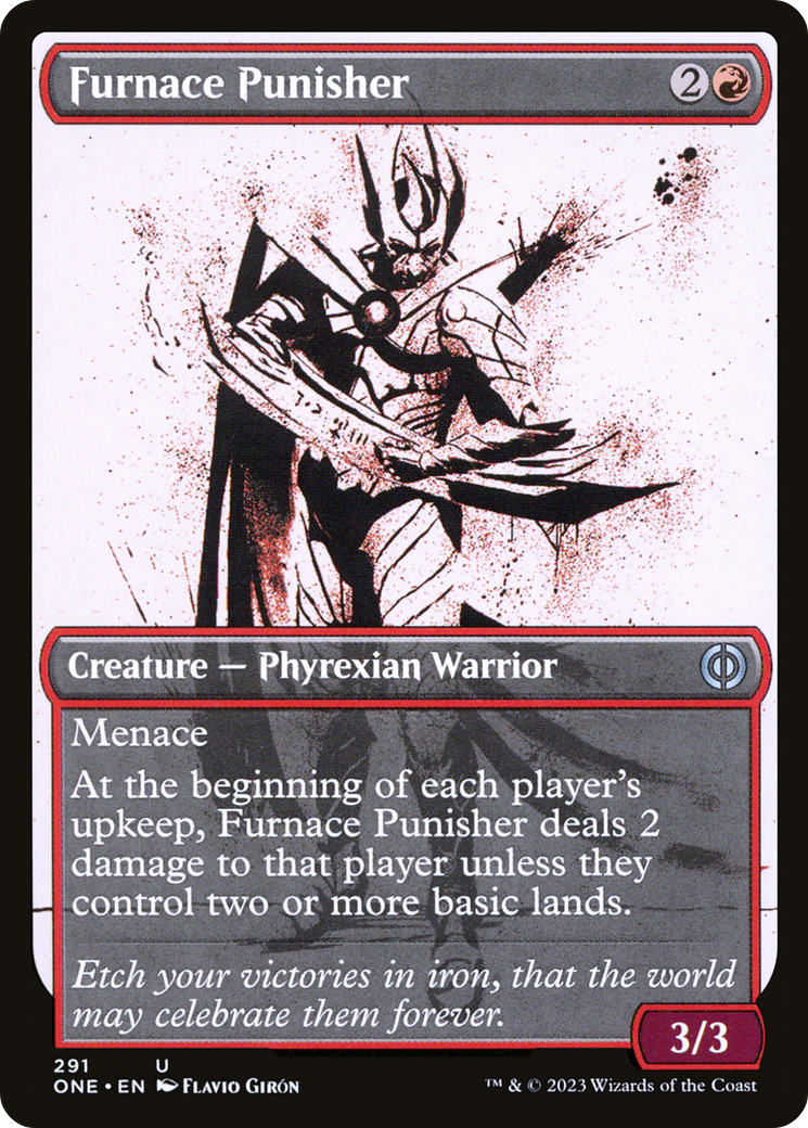 Furnace Punisher (ONE-291) - Phyrexia: All Will Be One: (Showcase) Foil