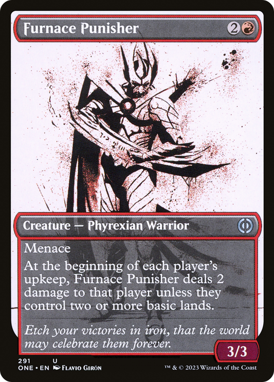 Furnace Punisher (ONE-291) - Phyrexia: All Will Be One: (Showcase) Foil