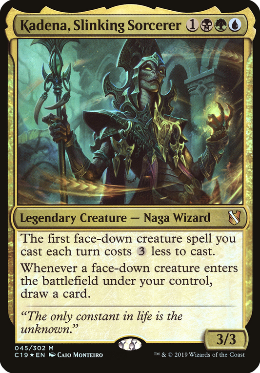 Kadena, Slinking Sorcerer (OC19-045) - Commander 2019 Oversized Foil