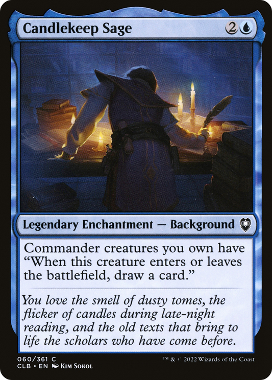 Candlekeep Sage (CLB-060) - Commander Legends: Battle for Baldur's Gate Foil