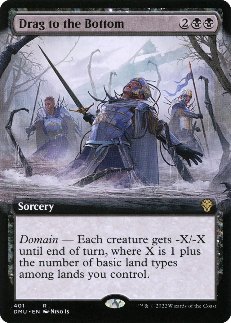 Drag to the Bottom (DMU-401) - Dominaria United: (Extended Art)